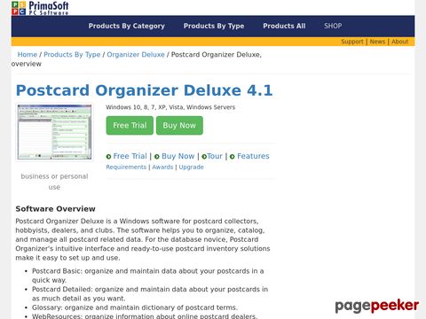 Postcard Organizer Deluxe