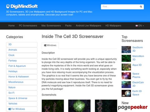 Inside the Cell 3D Screensaver