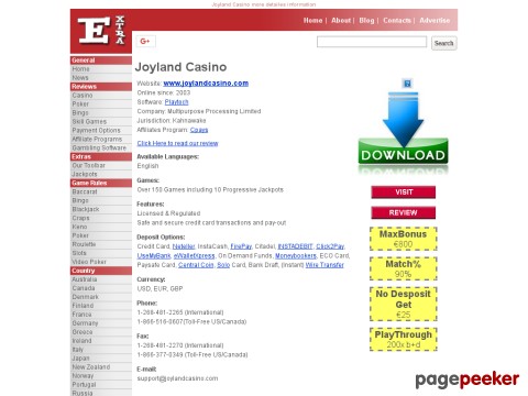 Joyland Casino by Online Casino Extra
