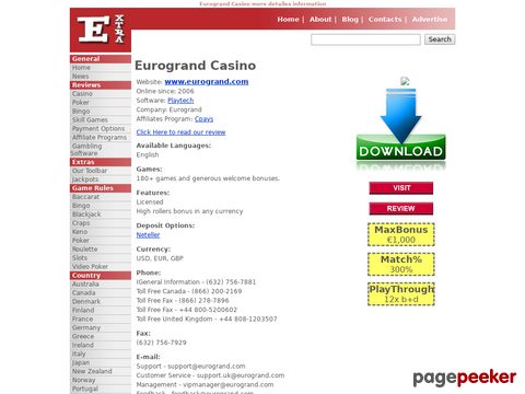 Eurogrand Casino by Online Casino Extra